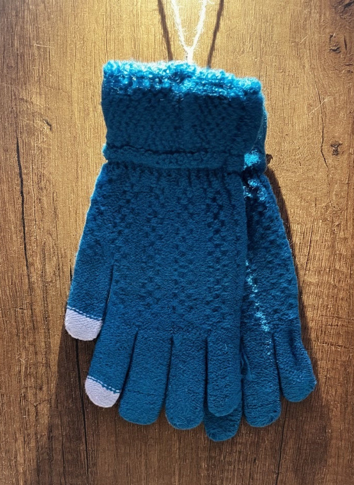 قفازات اللمس الذكية المحبوكة